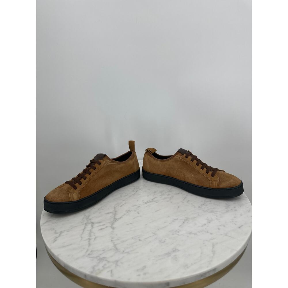 NEW Martin Dingmen Signature Sheep Skin Tobacco Brown Sneakers Men’s 8.5 - Picture 6 of 8